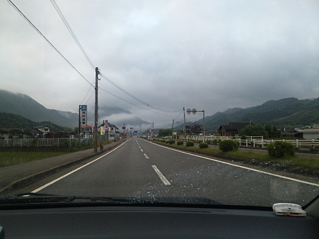 いざ!!京築広域農道へ!!　どんより雲が…orz
