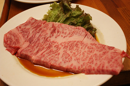 2010/08/13(FRI) 旭市・大衆肉料理 今久/前沢牛特選サーロイン 1人前 2100円