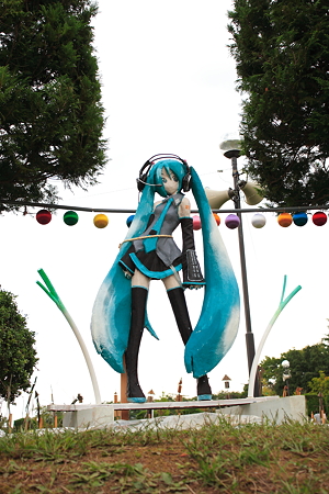 上山かかし祭り　初音ミク