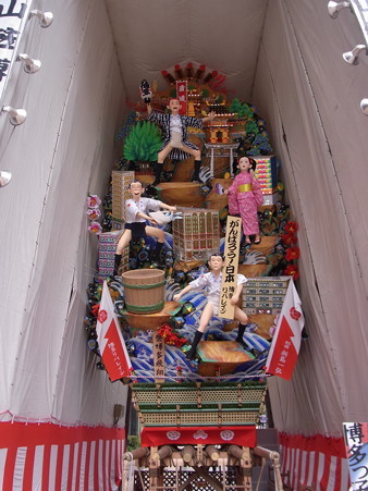 08 博多祇園山笠 飾り山 博多っ子純情 2012年 祭博多飛翔(まつりのはかたのひしょう)写真画像