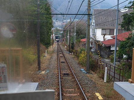 箱根登山ケーブルカーの車窓1