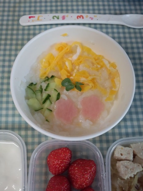 今日はひな祭り 離乳食のご飯をちらし寿司風にしてみました 食べ 写真共有サイト フォト蔵
